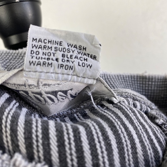 Zeppelin Womans Gray Sweatshirt Medium Cotton Distressed Pockets Logo Hip Hop - Picture 14 of 15